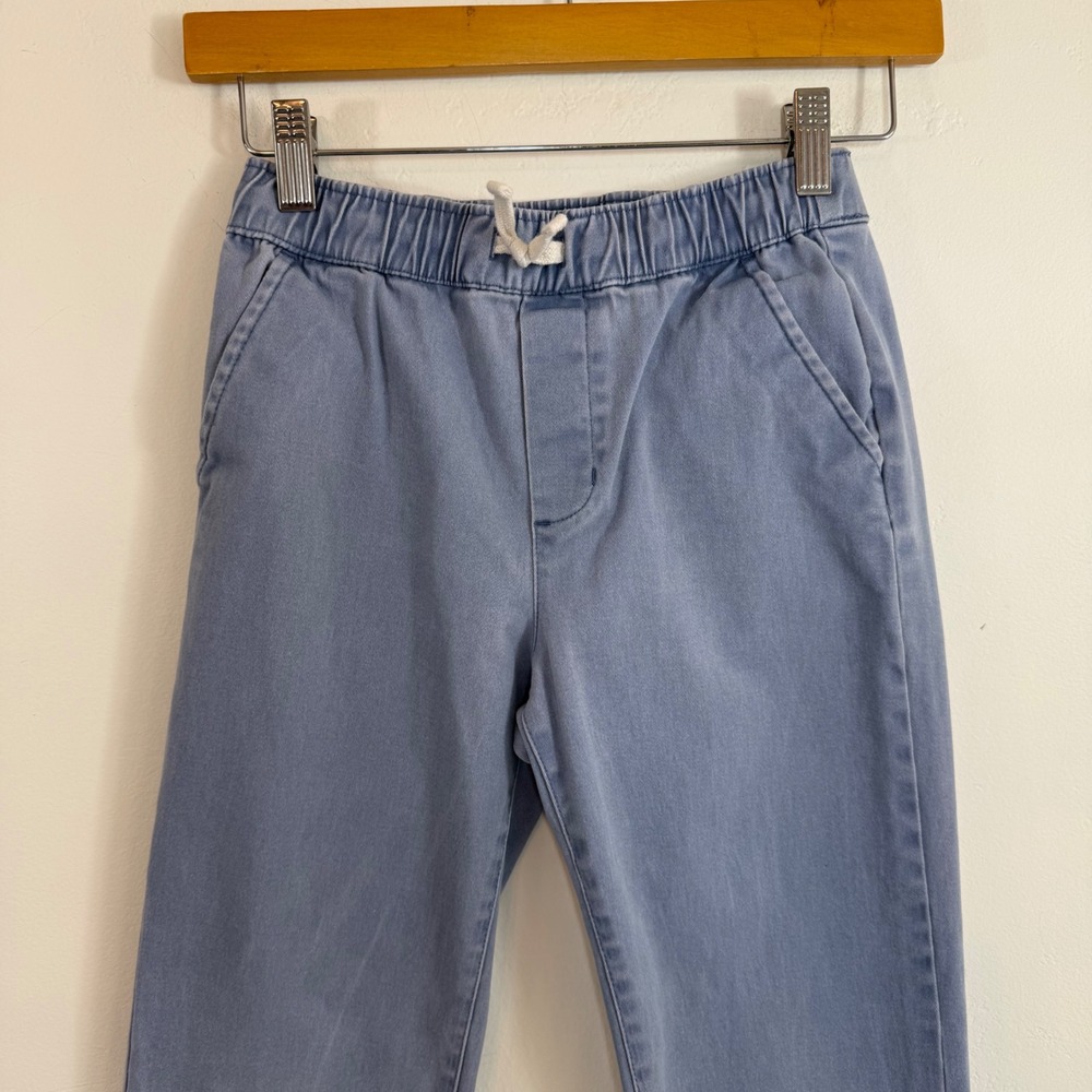 Janie and Jack Chino Jogger Light Blue Elastic Waist Preppy Casual Kids Size 10 - Picture 2 of 12